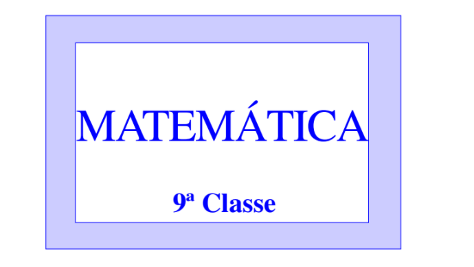 Livro de Matemática 9ª Classe